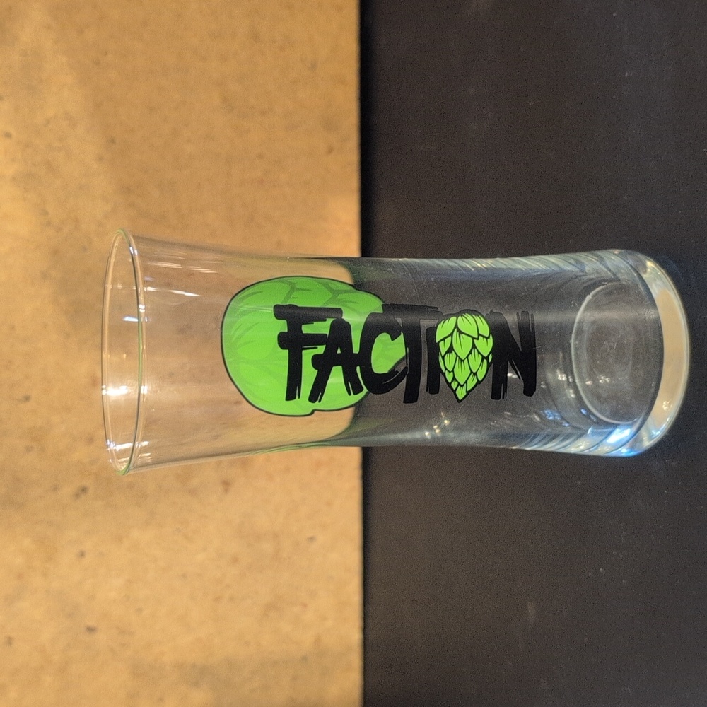 Faction Brewing Company Beer Glass